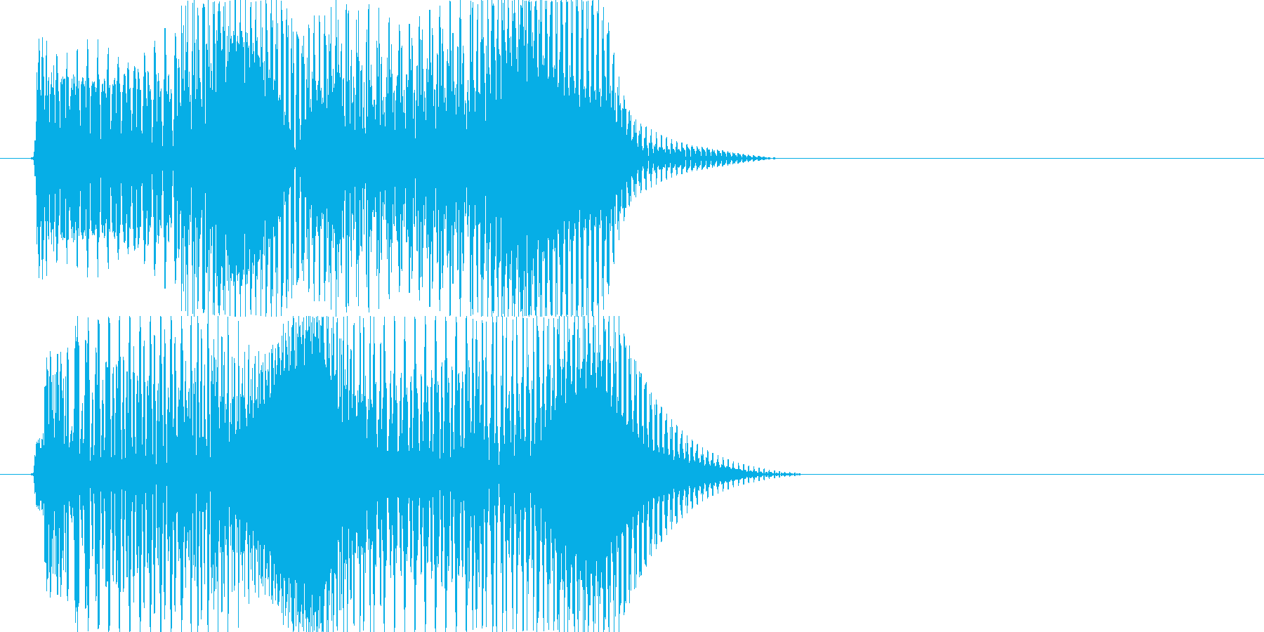 ピコピコ(エラー・アラート音 低音)の再生済みの波形