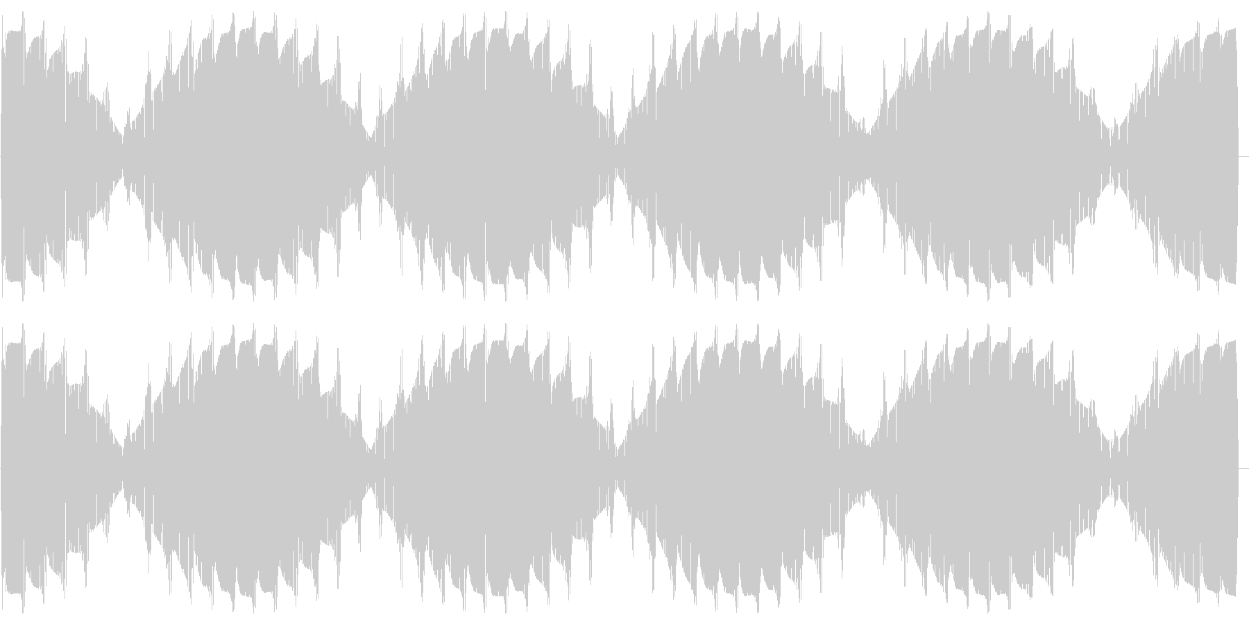 ワープエンジン(出力50%に保たれた音)の未再生の波形