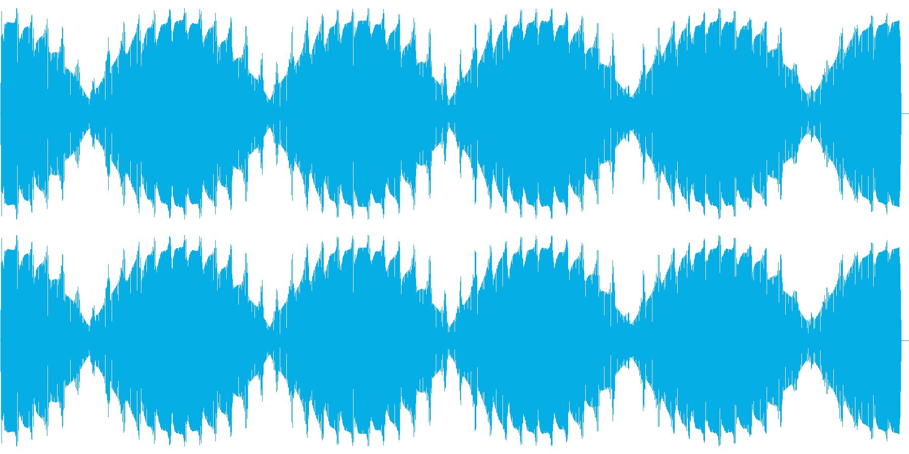 ワープエンジン(出力50%に保たれた音)の再生済みの波形