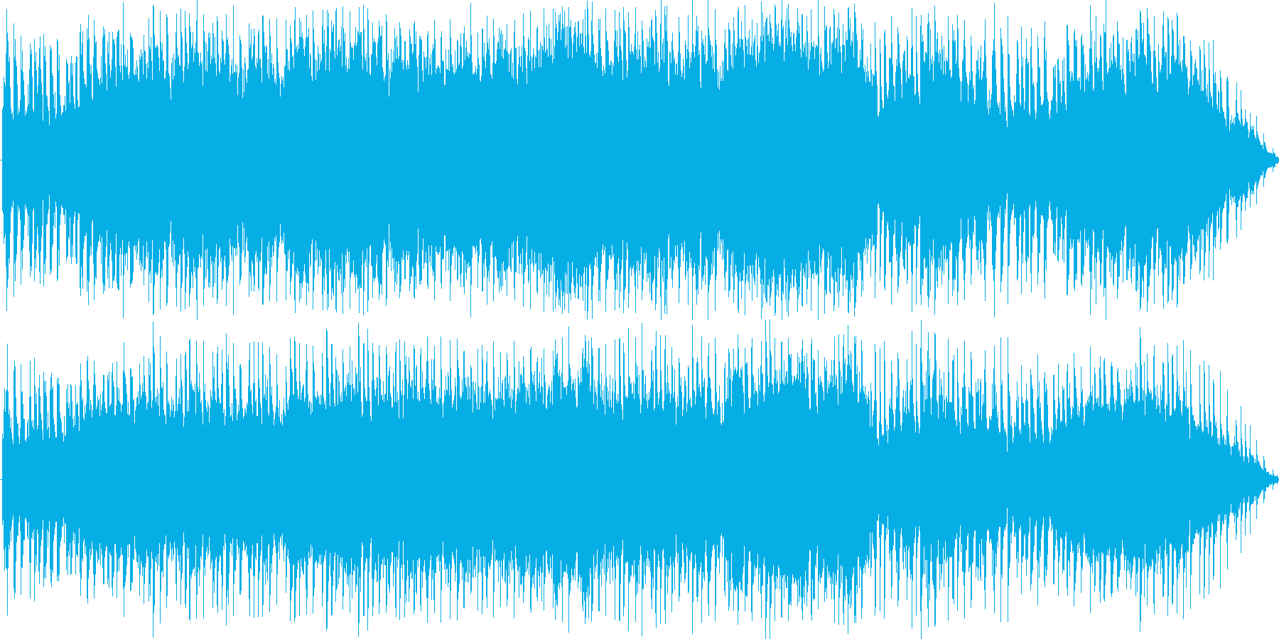凛々しいシンセオーケストラソングですの再生済みの波形