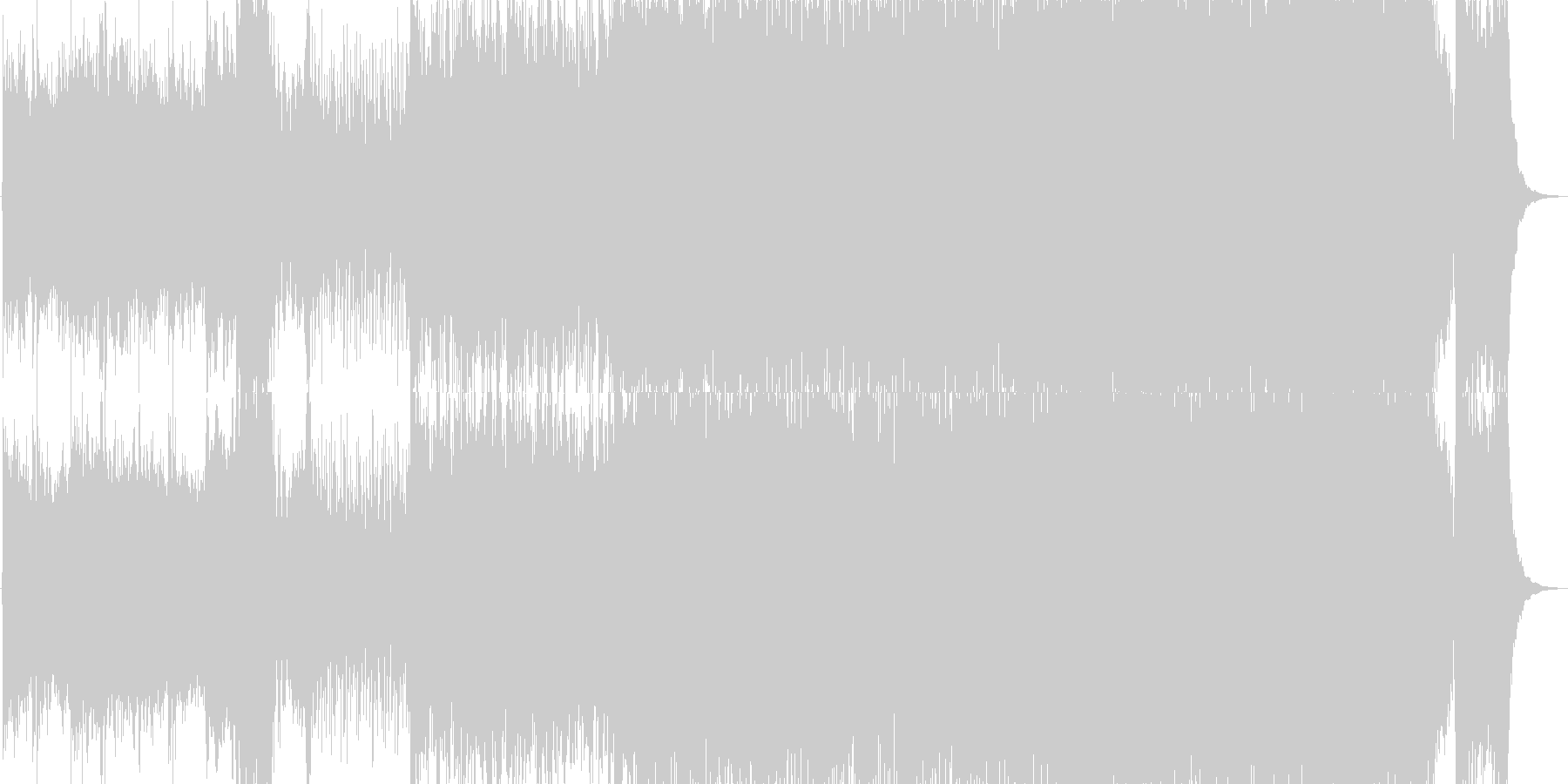 勇壮で荘厳なシネマティック音楽の未再生の波形