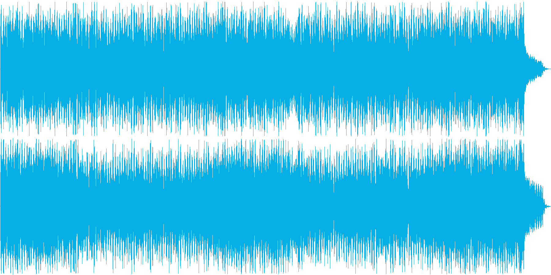 爽やかな日常を表現するようなBGMの再生済みの波形