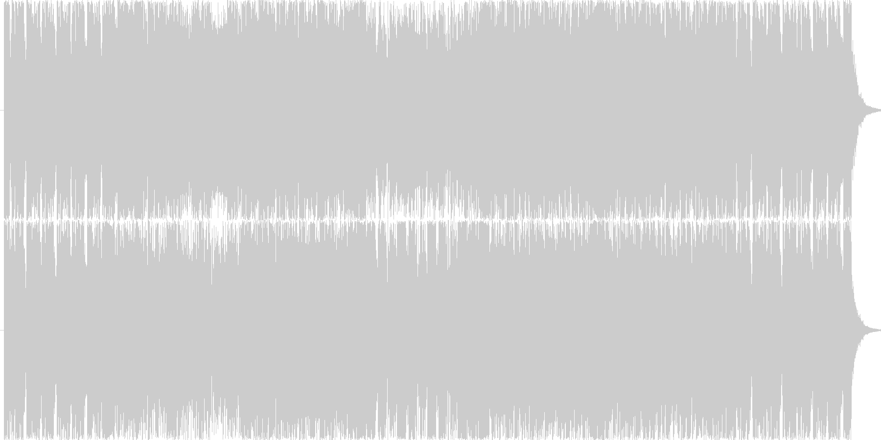 デジタルダンスロック風楽曲です。の未再生の波形