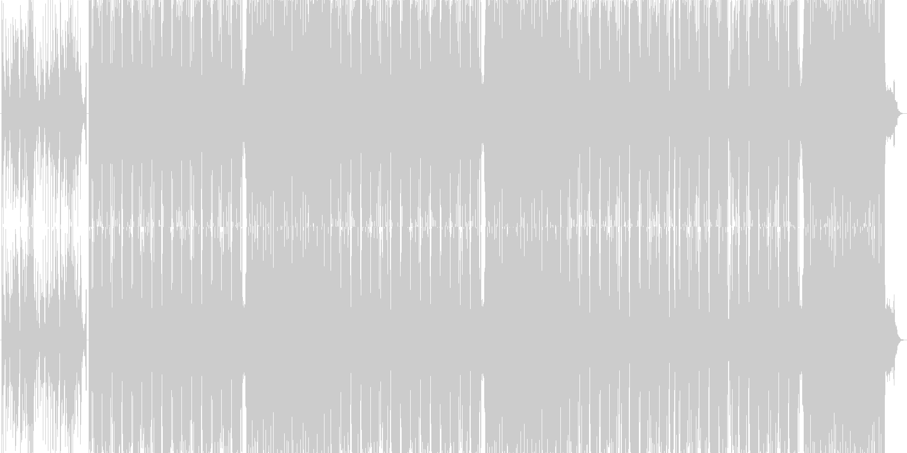 怪しいサイバーエスニックの未再生の波形