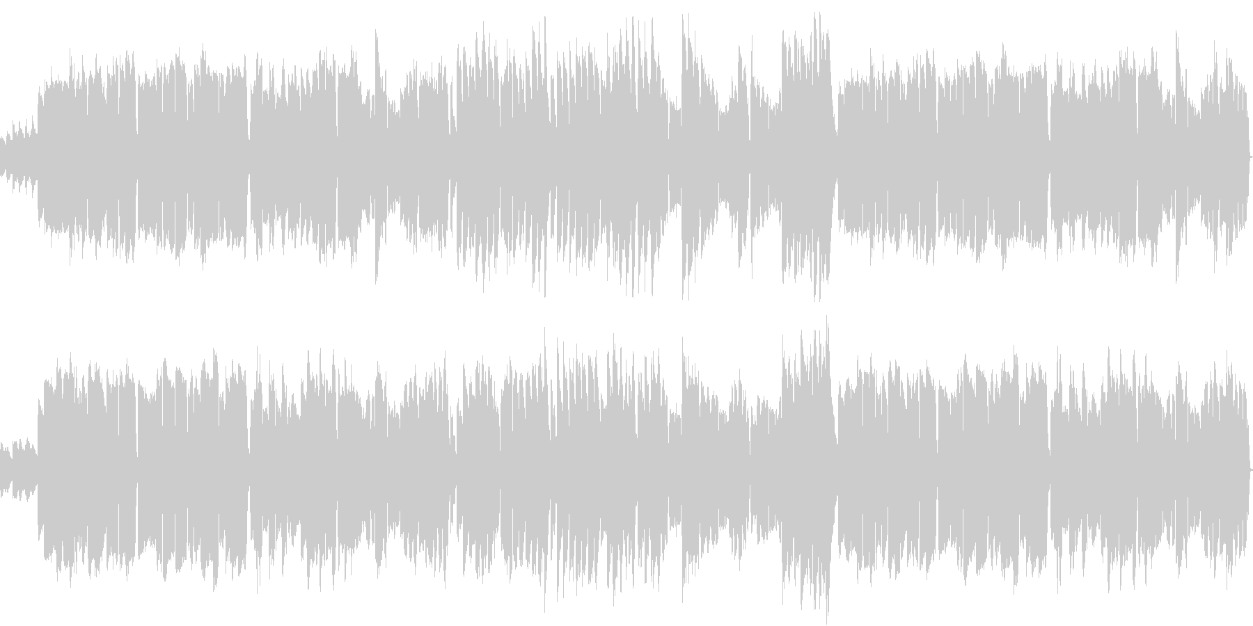 平和な日常を表した様な可愛らしい旋律の曲の未再生の波形