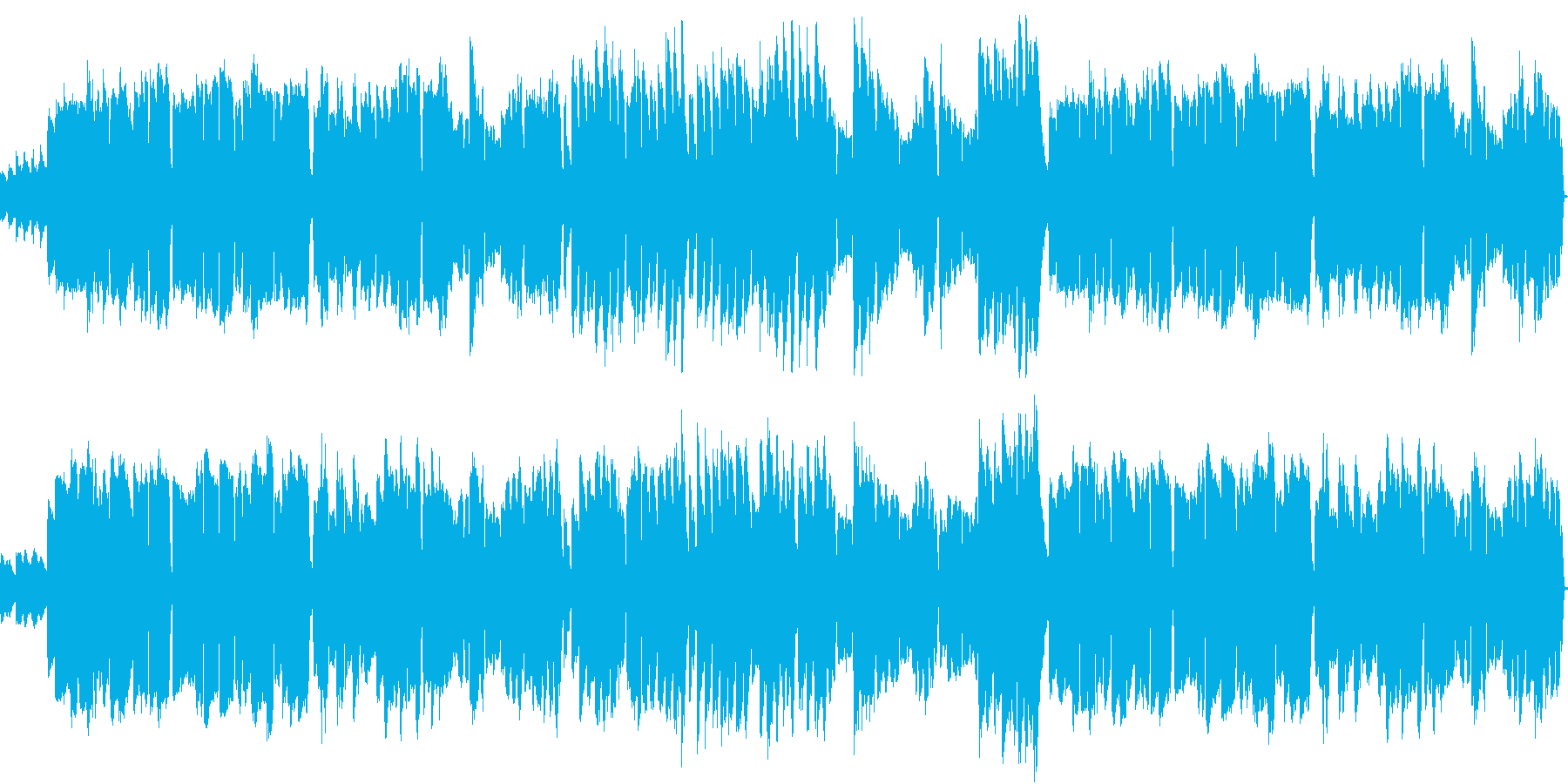 平和な日常を表した様な可愛らしい旋律の曲の再生済みの波形