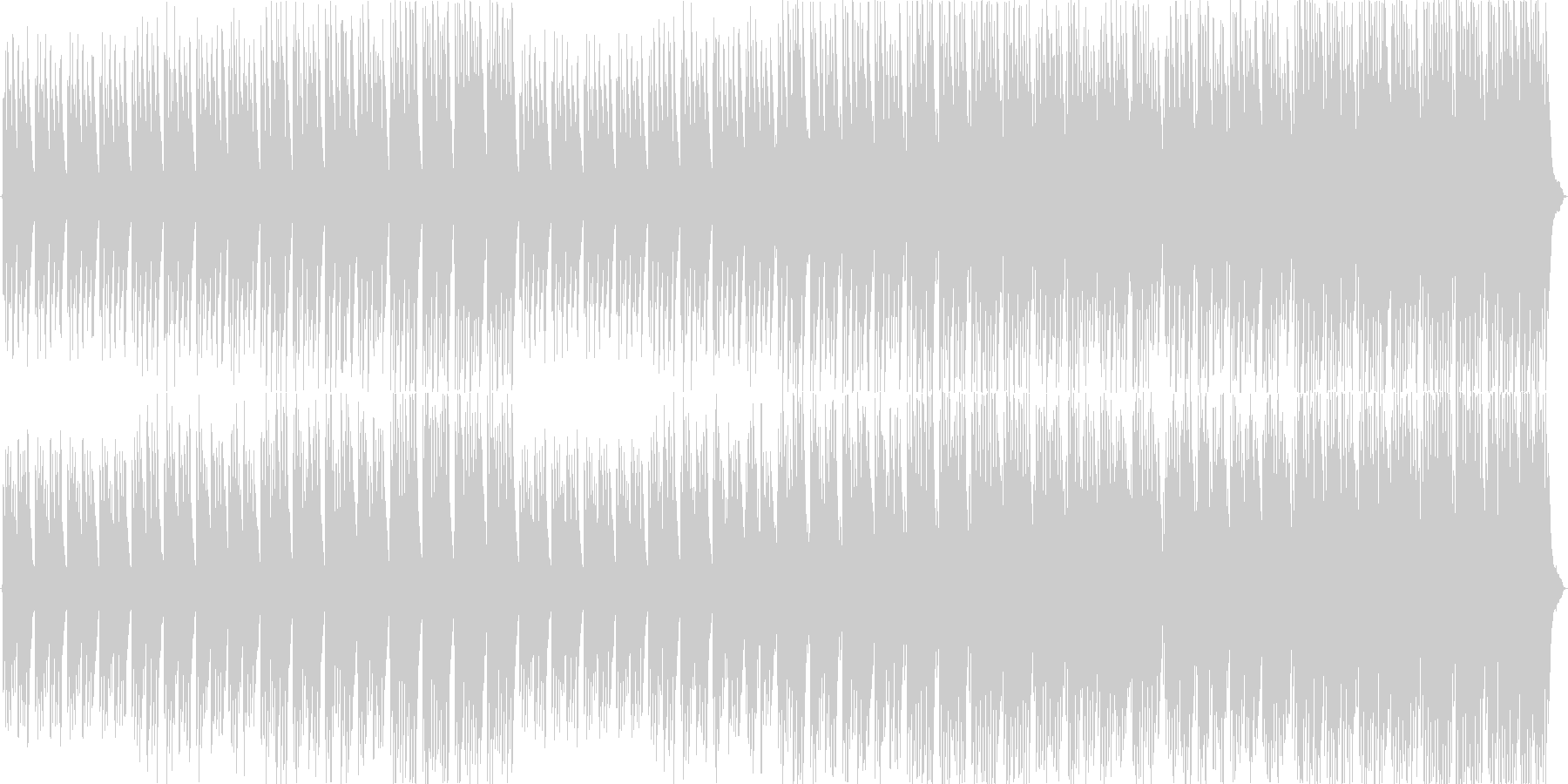 切なく、きれいな曲の未再生の波形