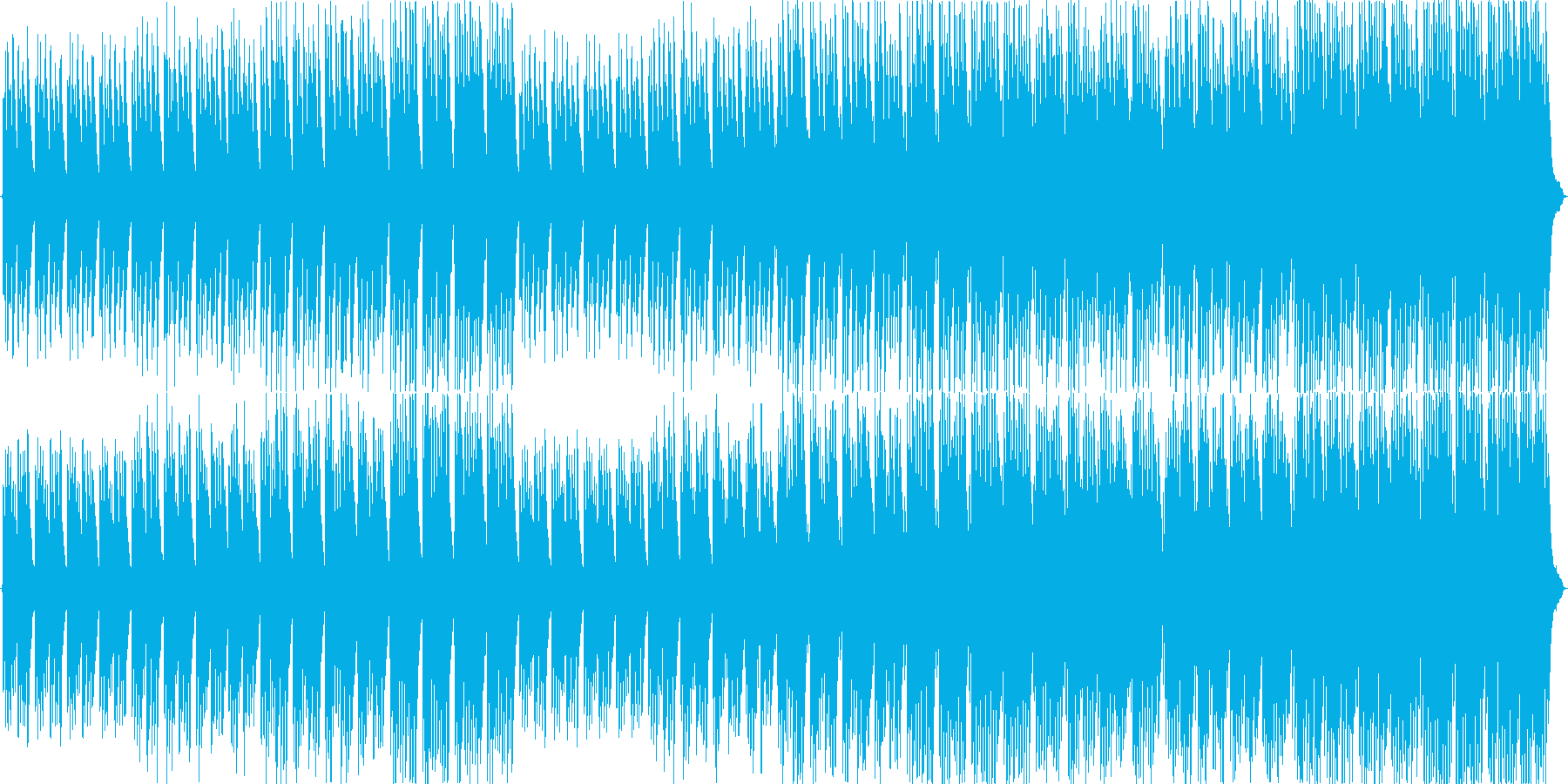 切なく、きれいな曲の再生済みの波形