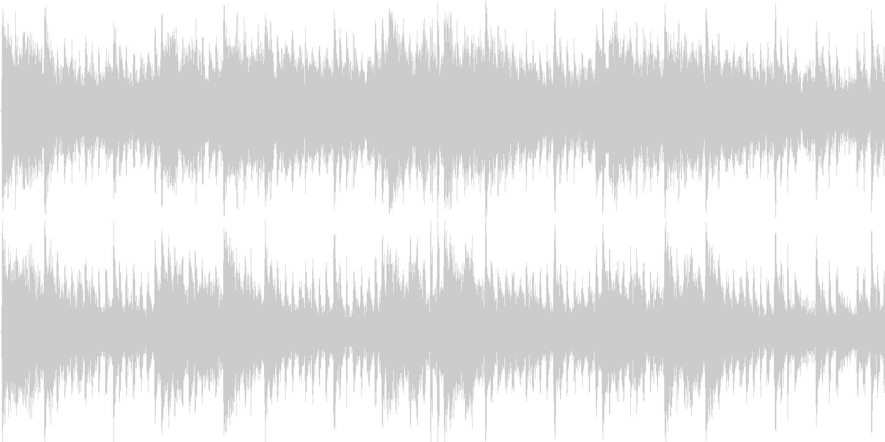 ドラムンベースを基本にした楽曲です。の未再生の波形