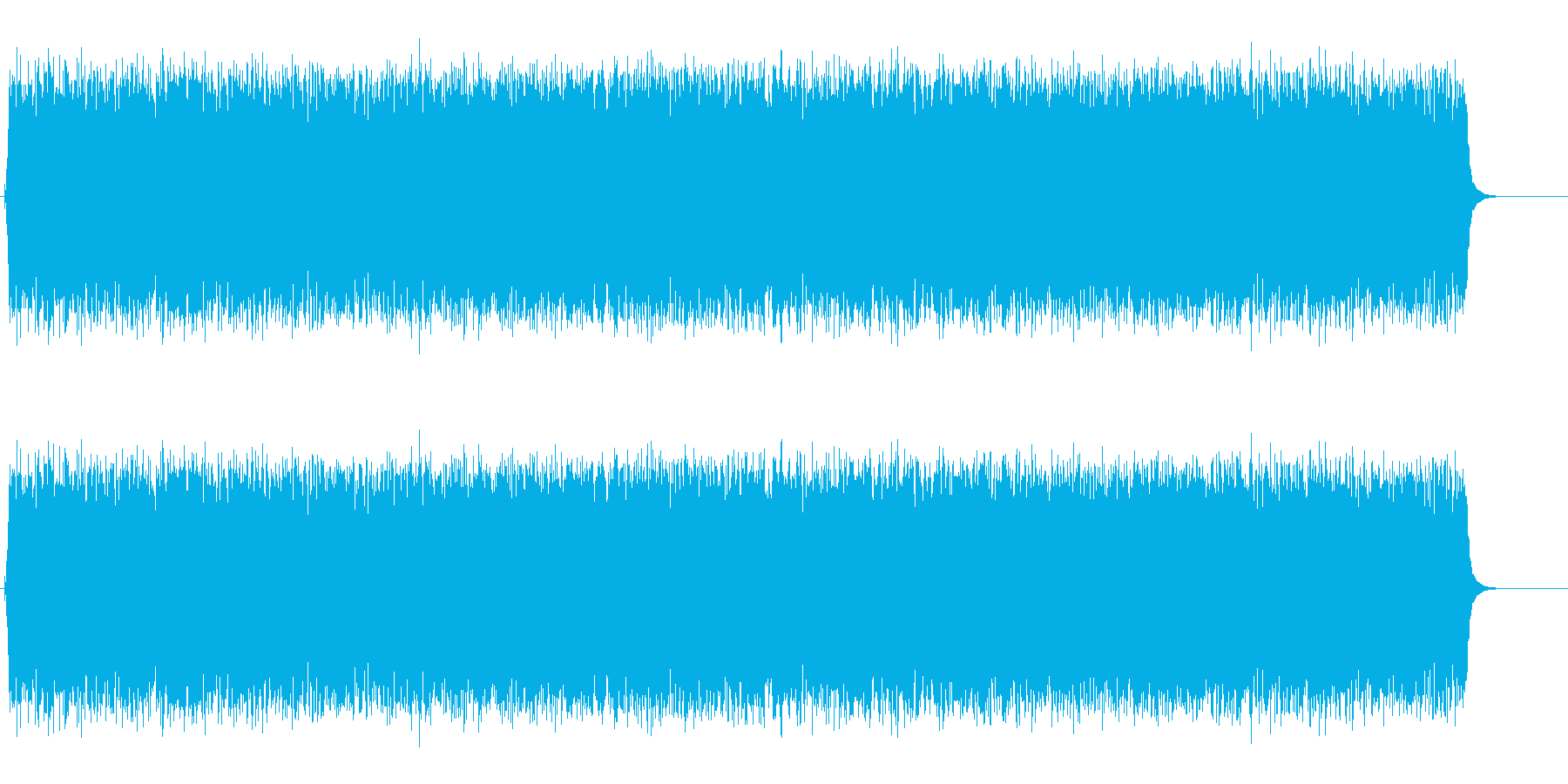 ジリリリリリリリリリン…朝の音の再生済みの波形