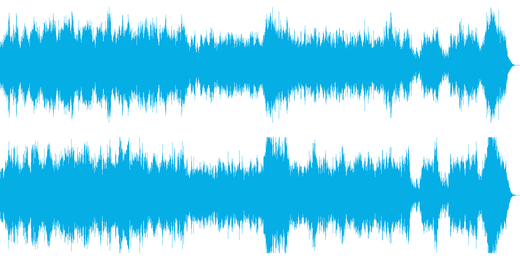 ホラー系 ダークなオーケストラBGMの再生済みの波形