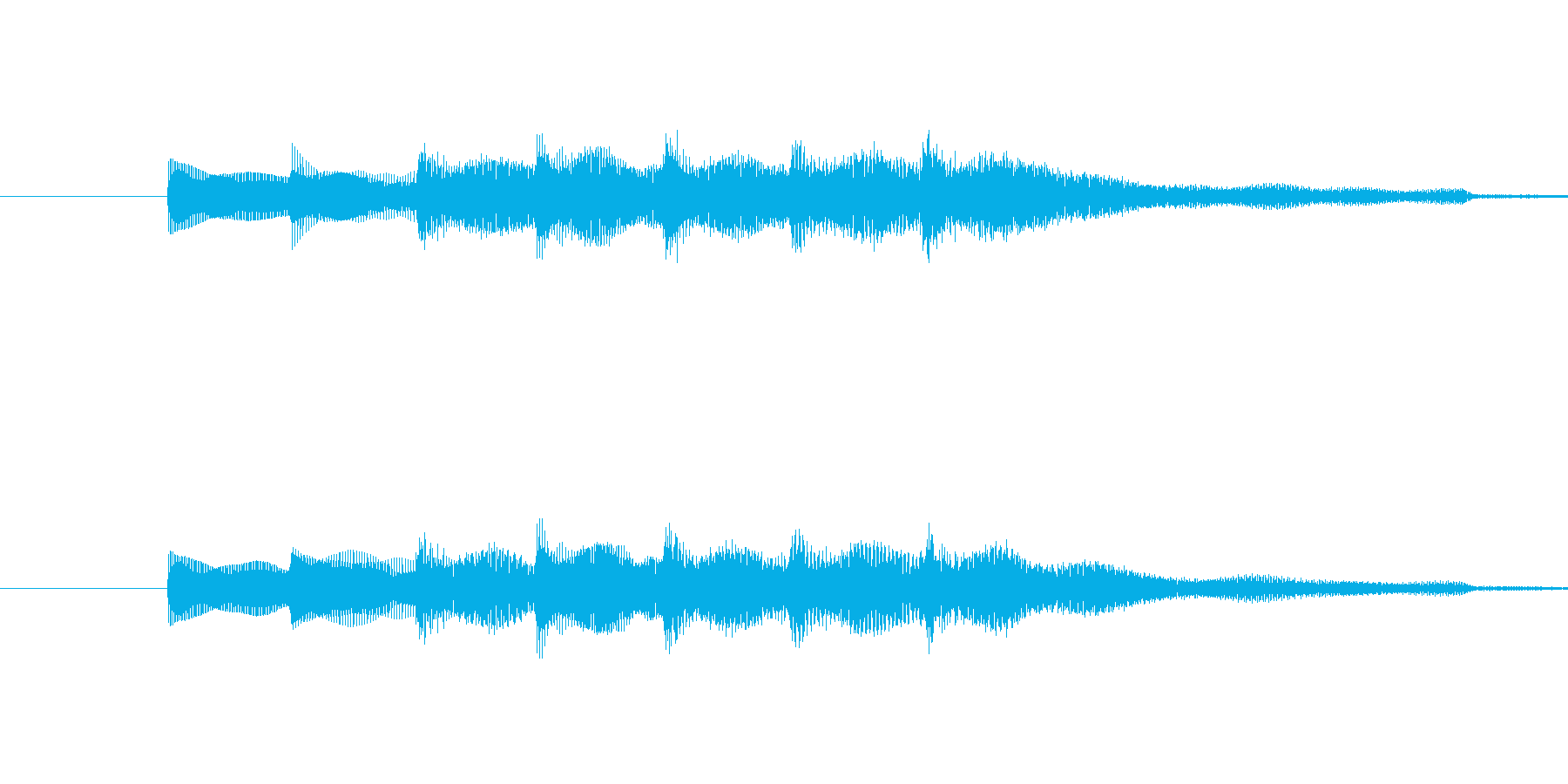 ・単音でシンプルなサウンドロゴです。・…の再生済みの波形