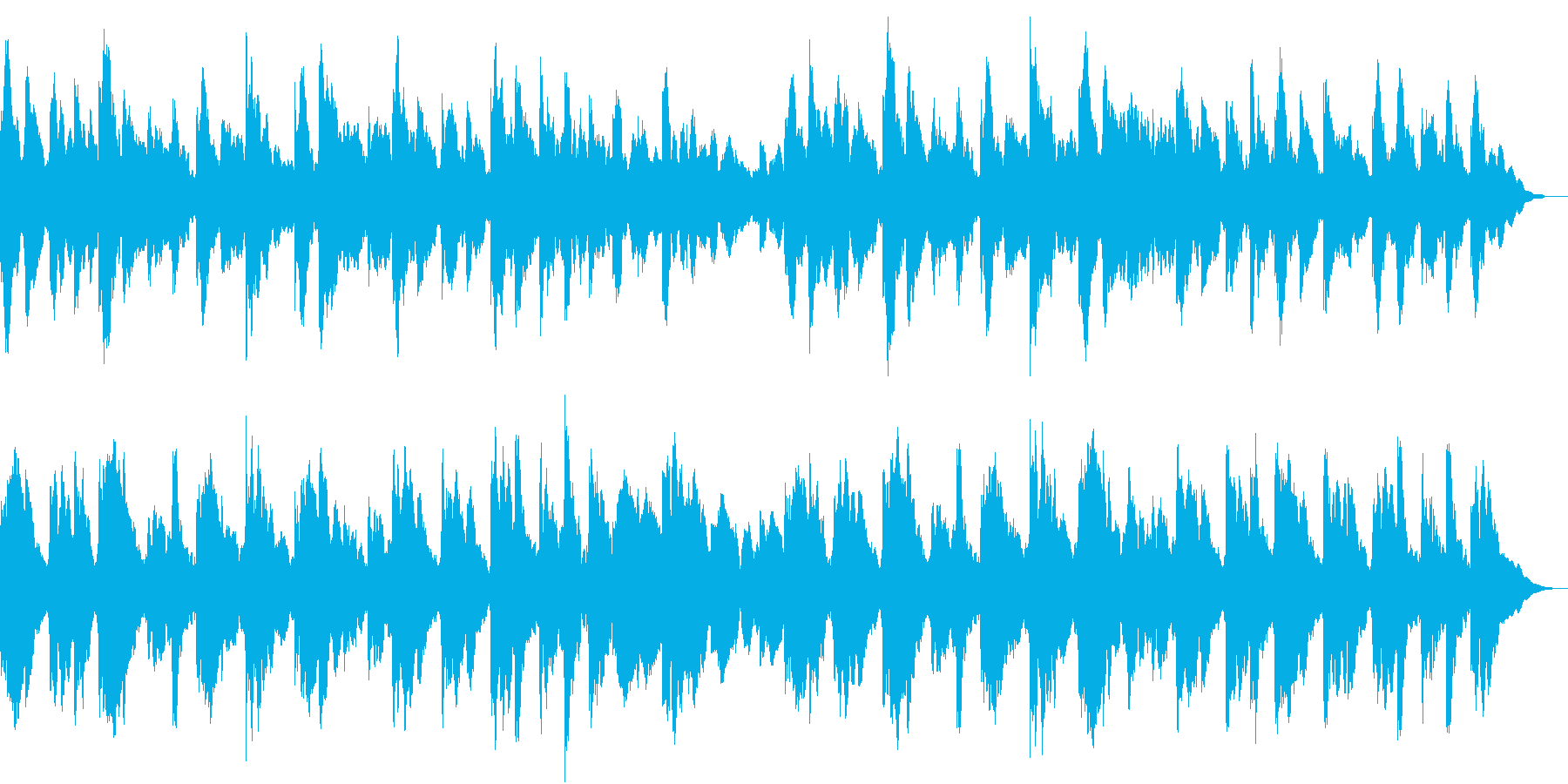 オルゴール(ループ)の再生済みの波形