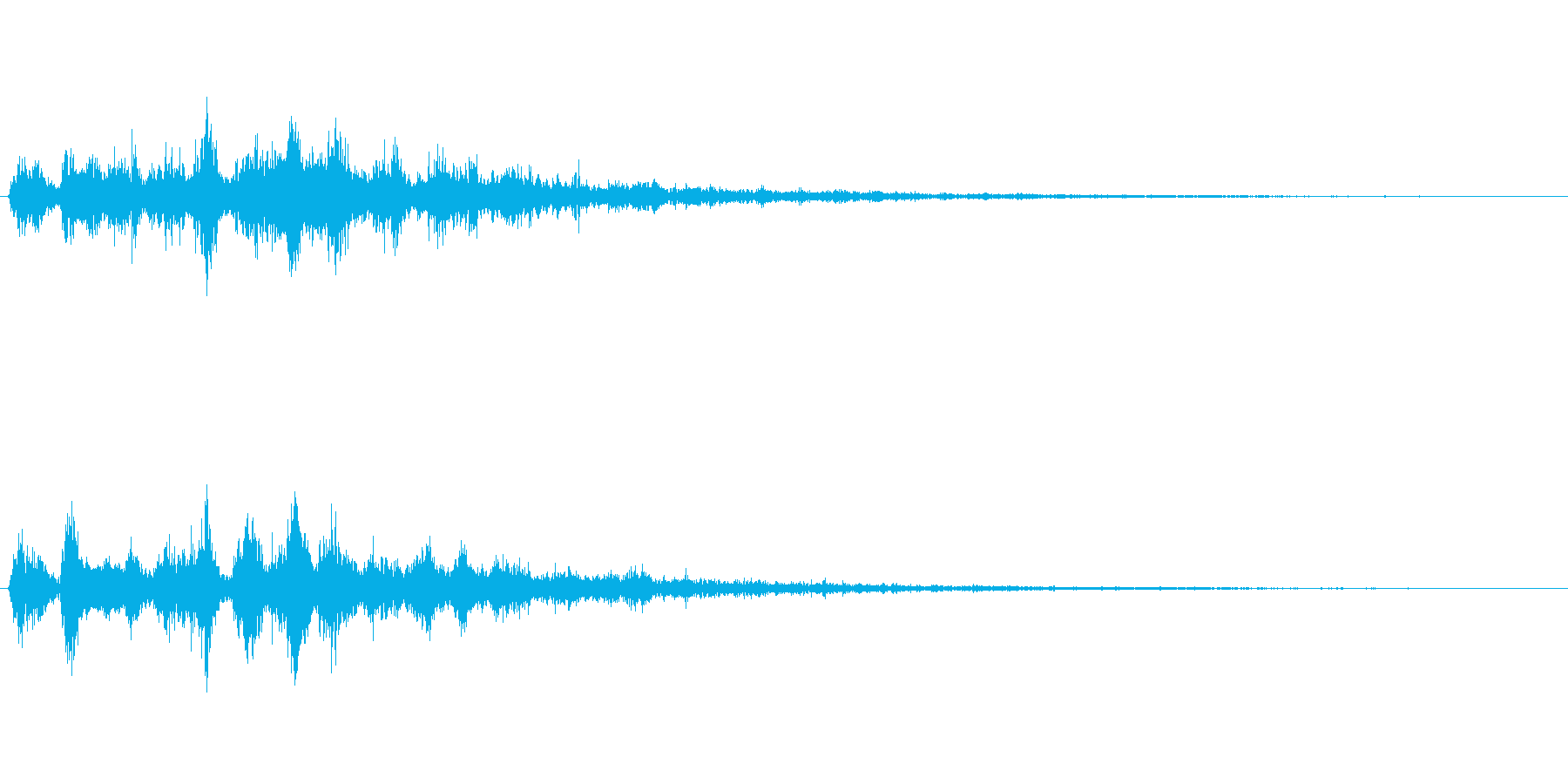 ゲーム、映像などに使える音ですの再生済みの波形