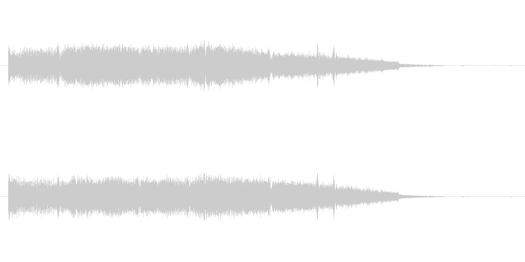 ホラーな音です。の未再生の波形