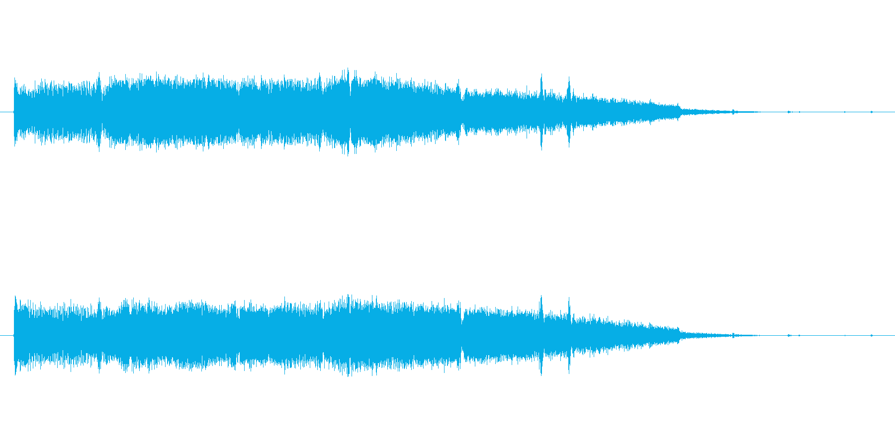 ホラーな音です。の再生済みの波形