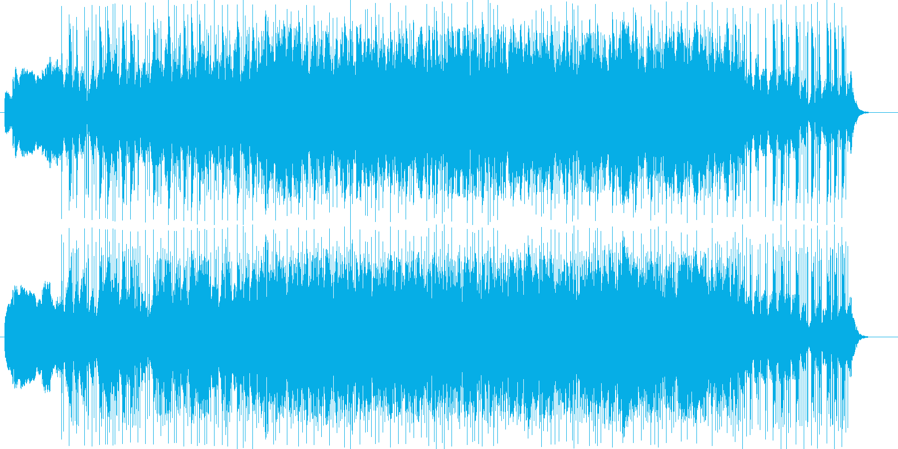 不安渦巻く音の再生済みの波形