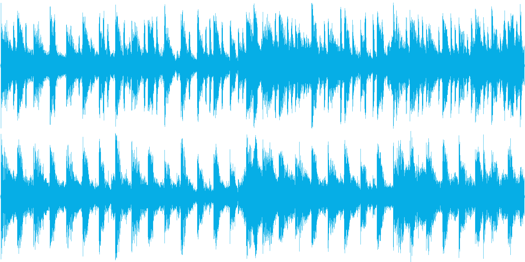 ハウス系のドラムを強調した楽曲です。の再生済みの波形