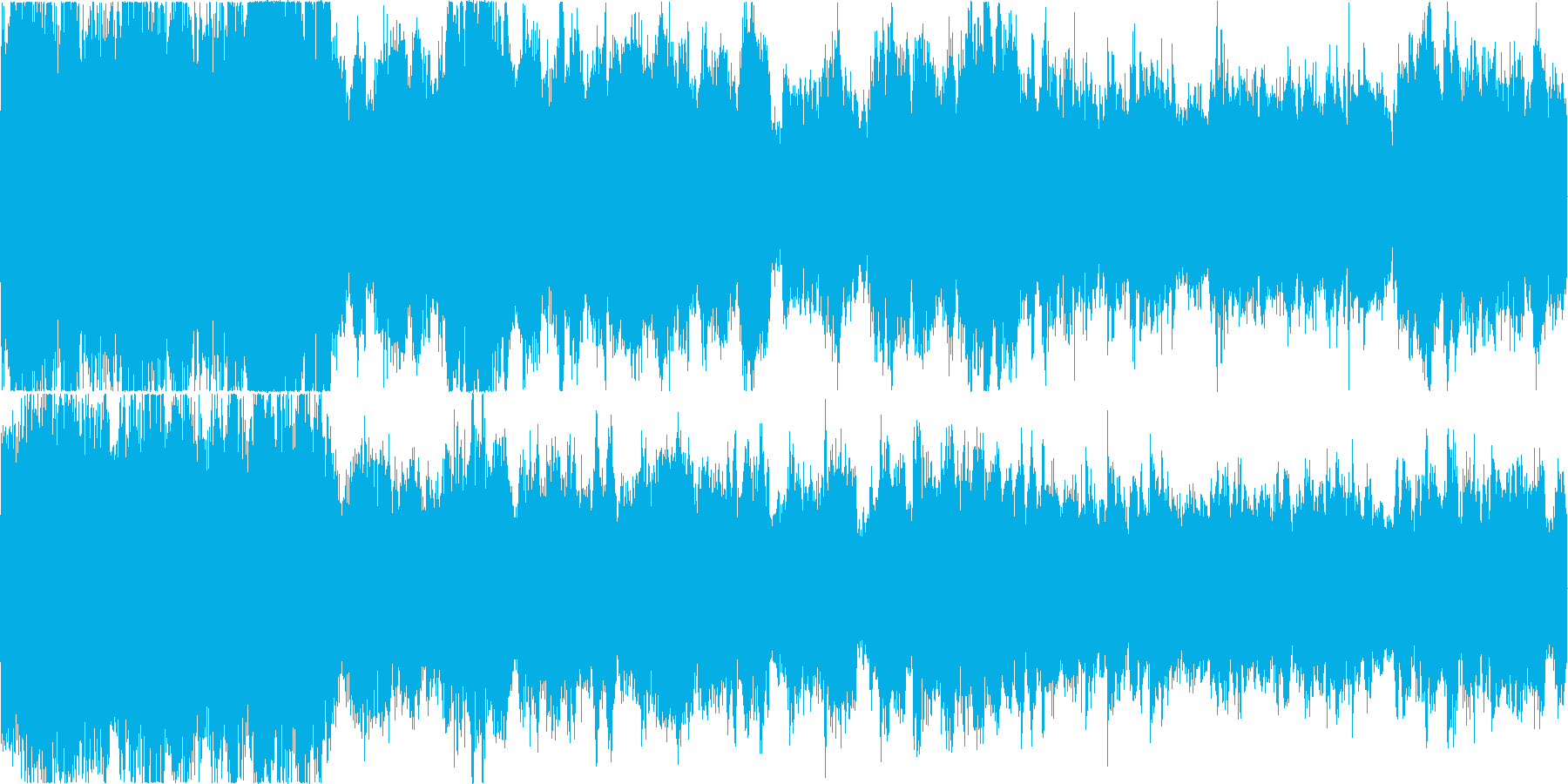 雄大な雰囲気のフィールド向けBGMの再生済みの波形