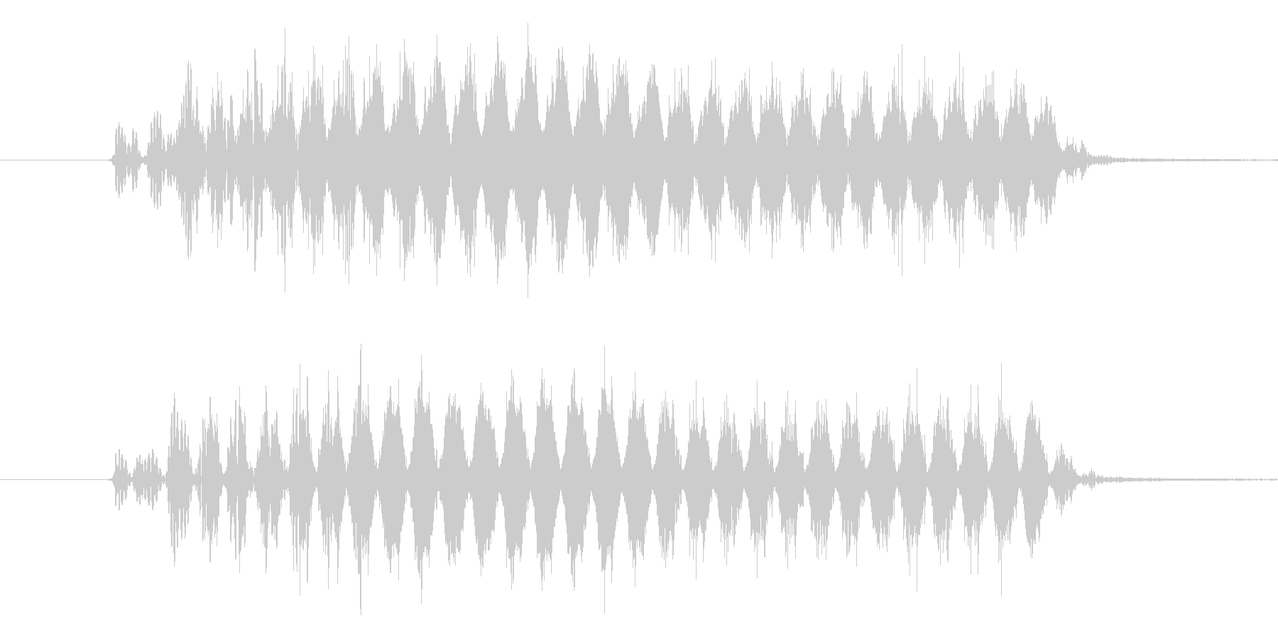 バリア音(ビューン) SE の未再生の波形