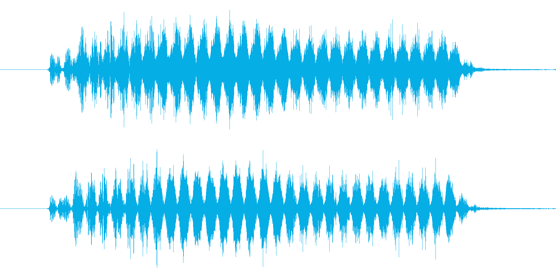 バリア音(ビューン) SE の再生済みの波形