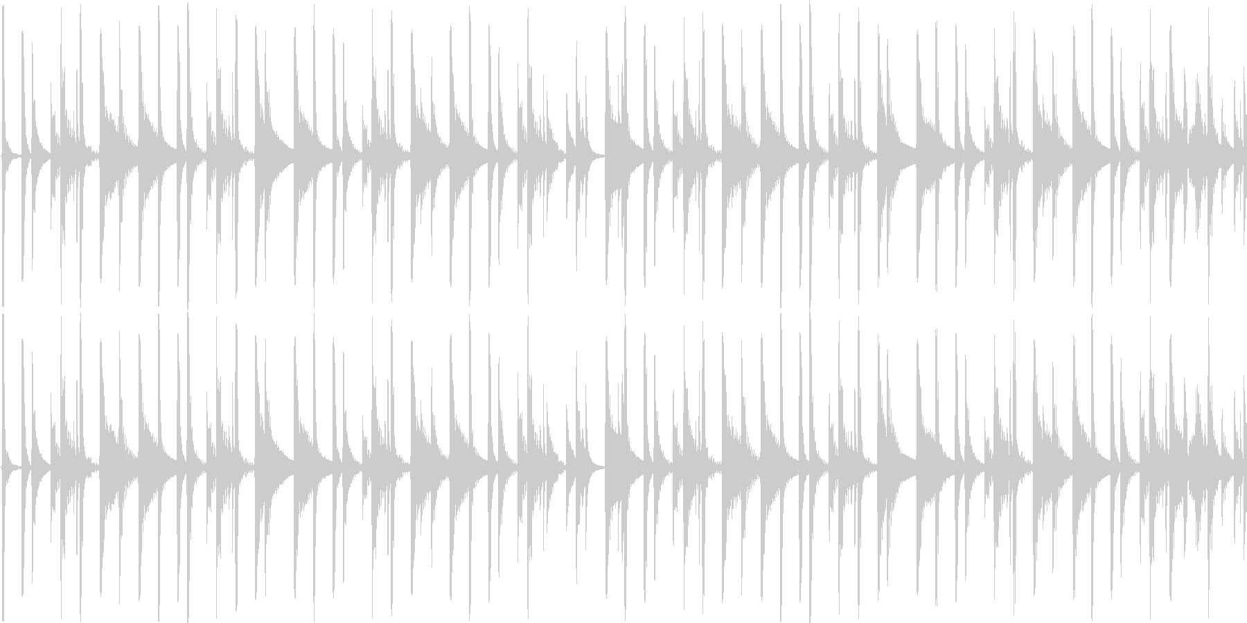 ハウスのリズムを基本にした楽曲です。の未再生の波形