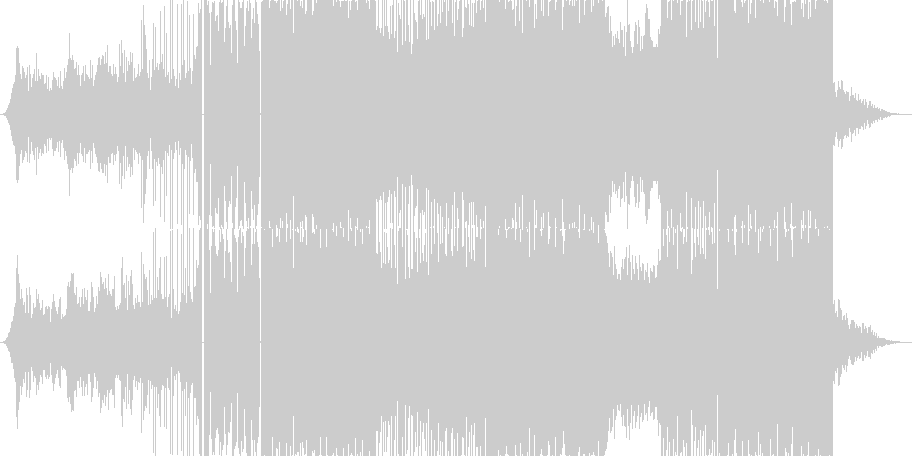戦闘シーンをイメージした曲ですの未再生の波形