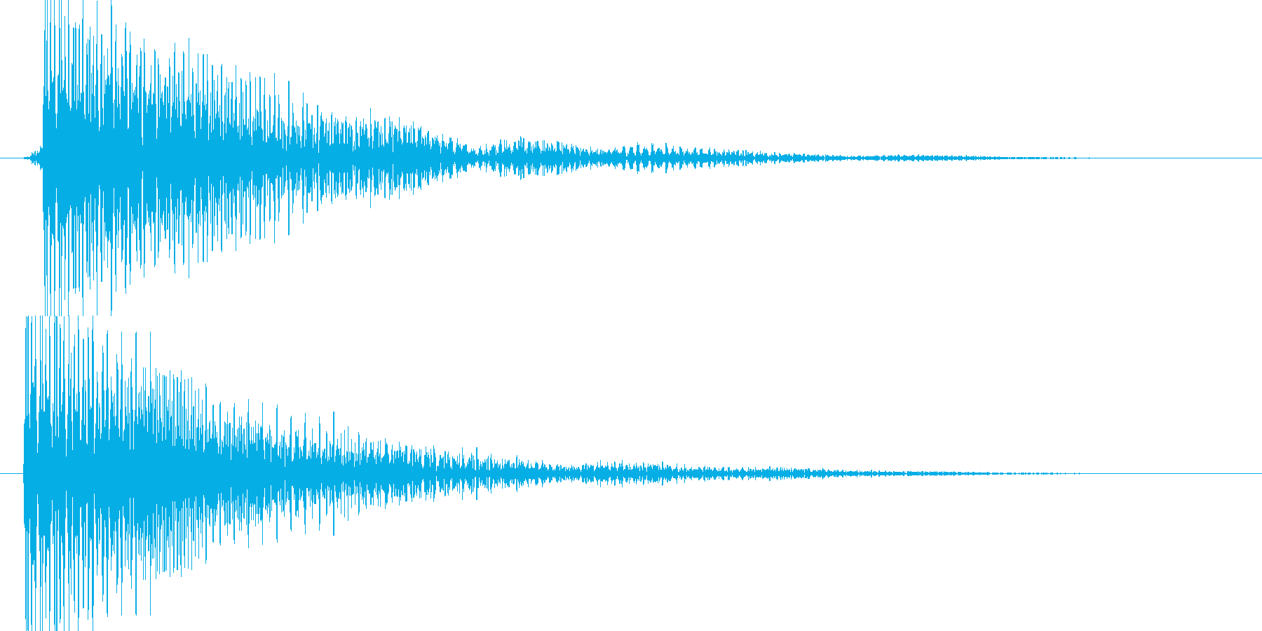 ピ(近未来的な決定音、落ち着いた感じ)の再生済みの波形