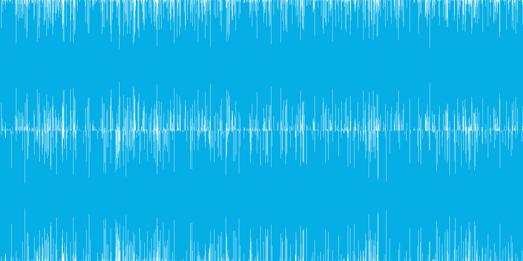 ザー...。雨の音(長め)の再生済みの波形
