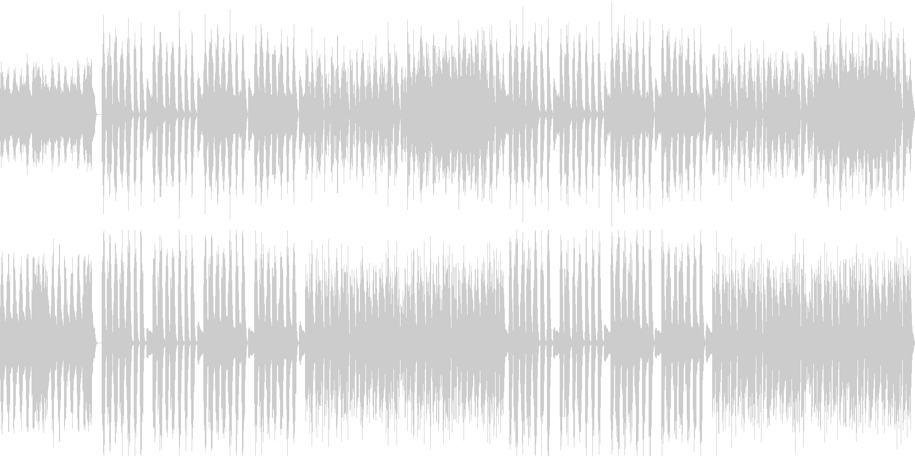 ふざけた感じのやる気が抜ける様な劇伴曲の未再生の波形