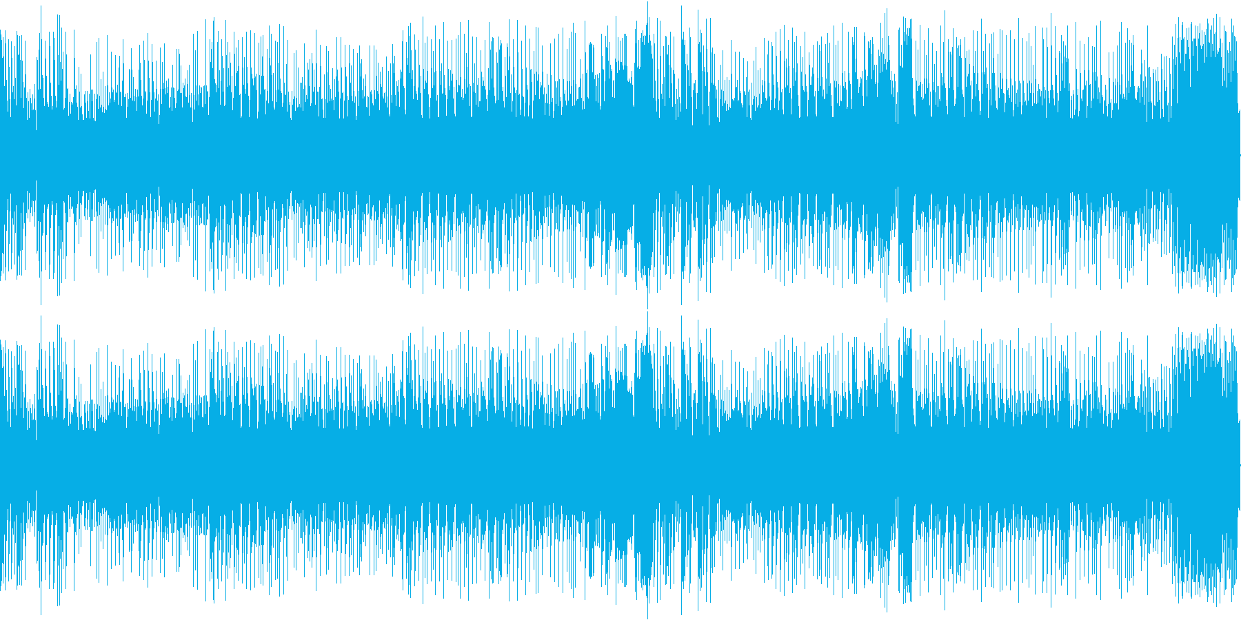 8bit 爽快なダークファンタジーBGMの再生済みの波形