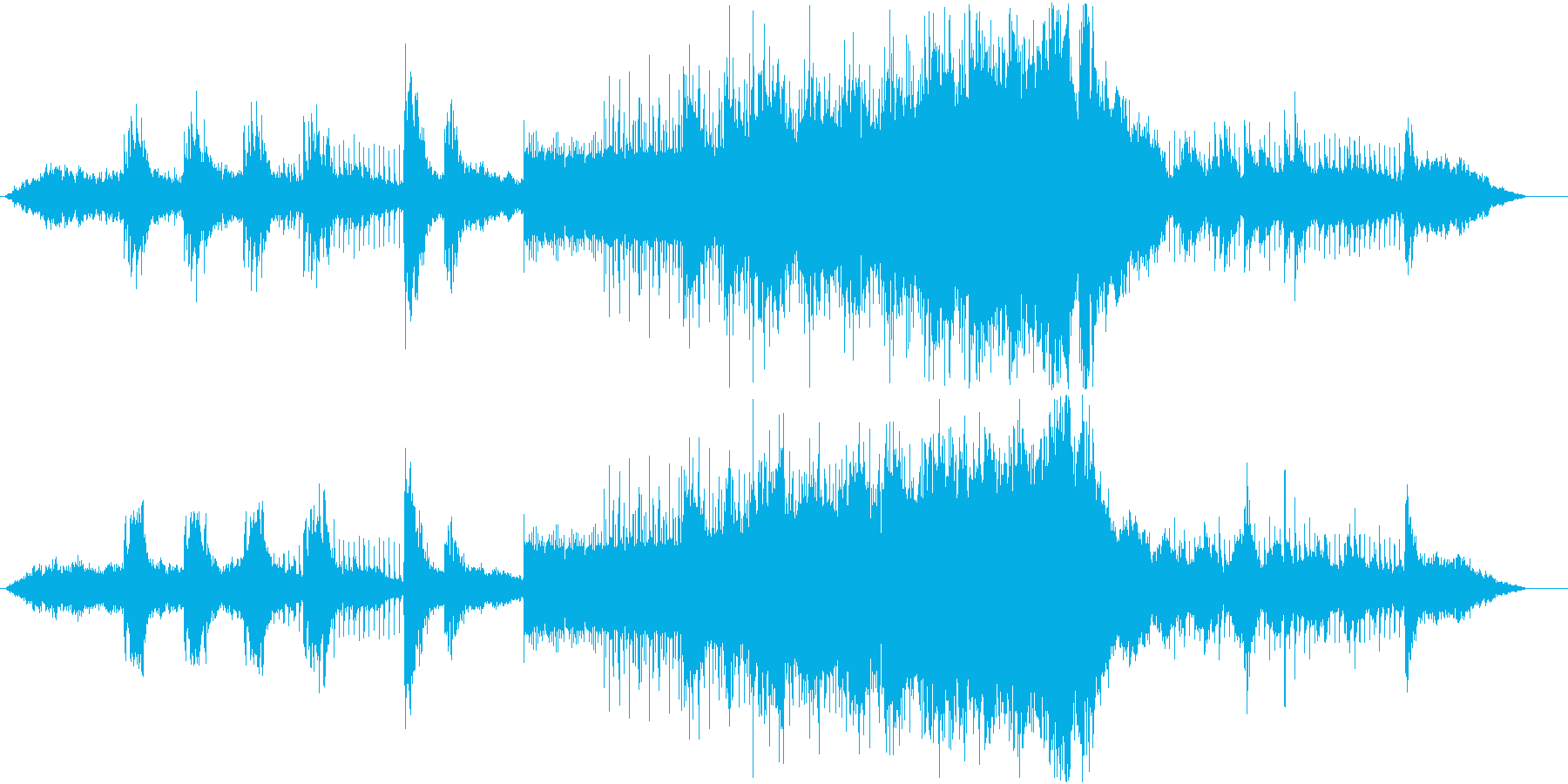 スパイ映画のような音楽の再生済みの波形