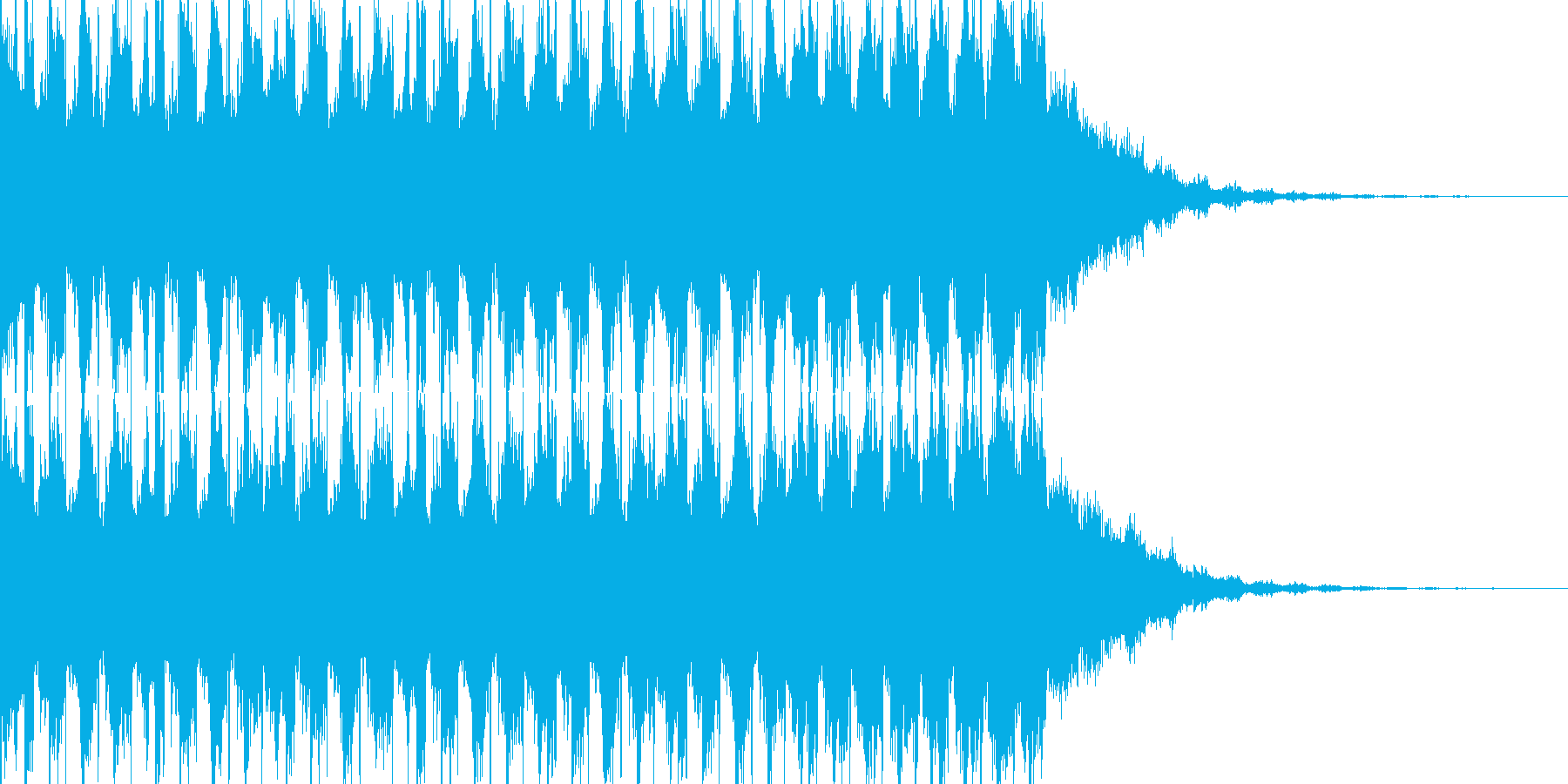 EDMシンセ&ドラムロールビルドアップの再生済みの波形