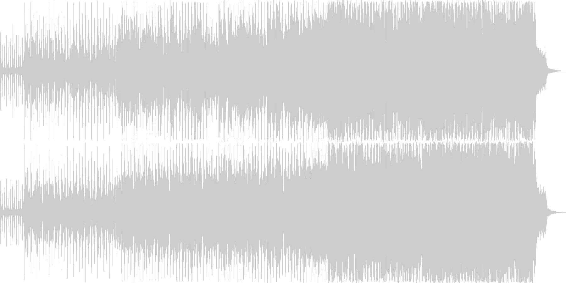 元気が出る疾走感のある生音系テクノポップの未再生の波形