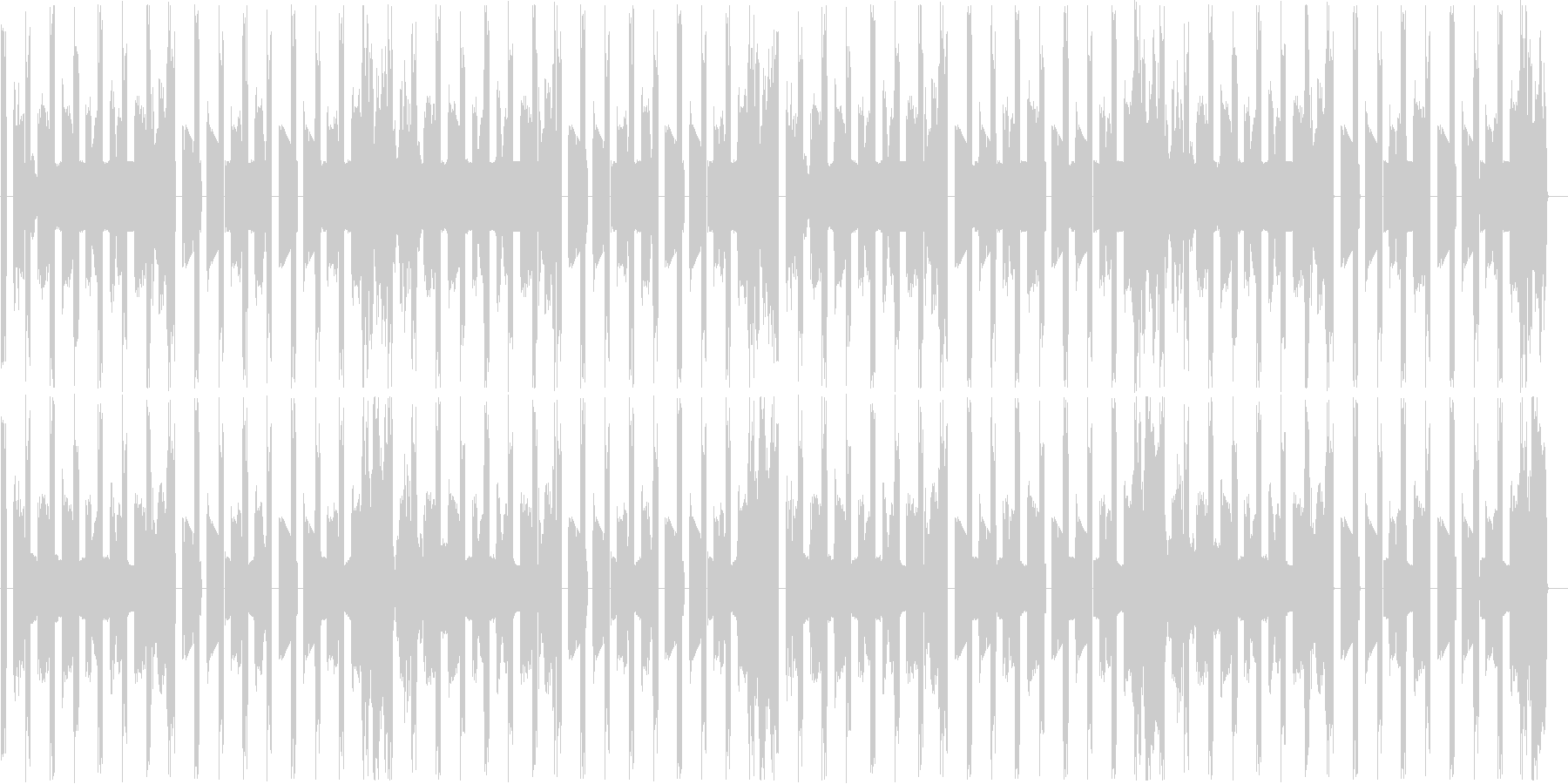 ベースとパーカッションだけの曲ですの未再生の波形