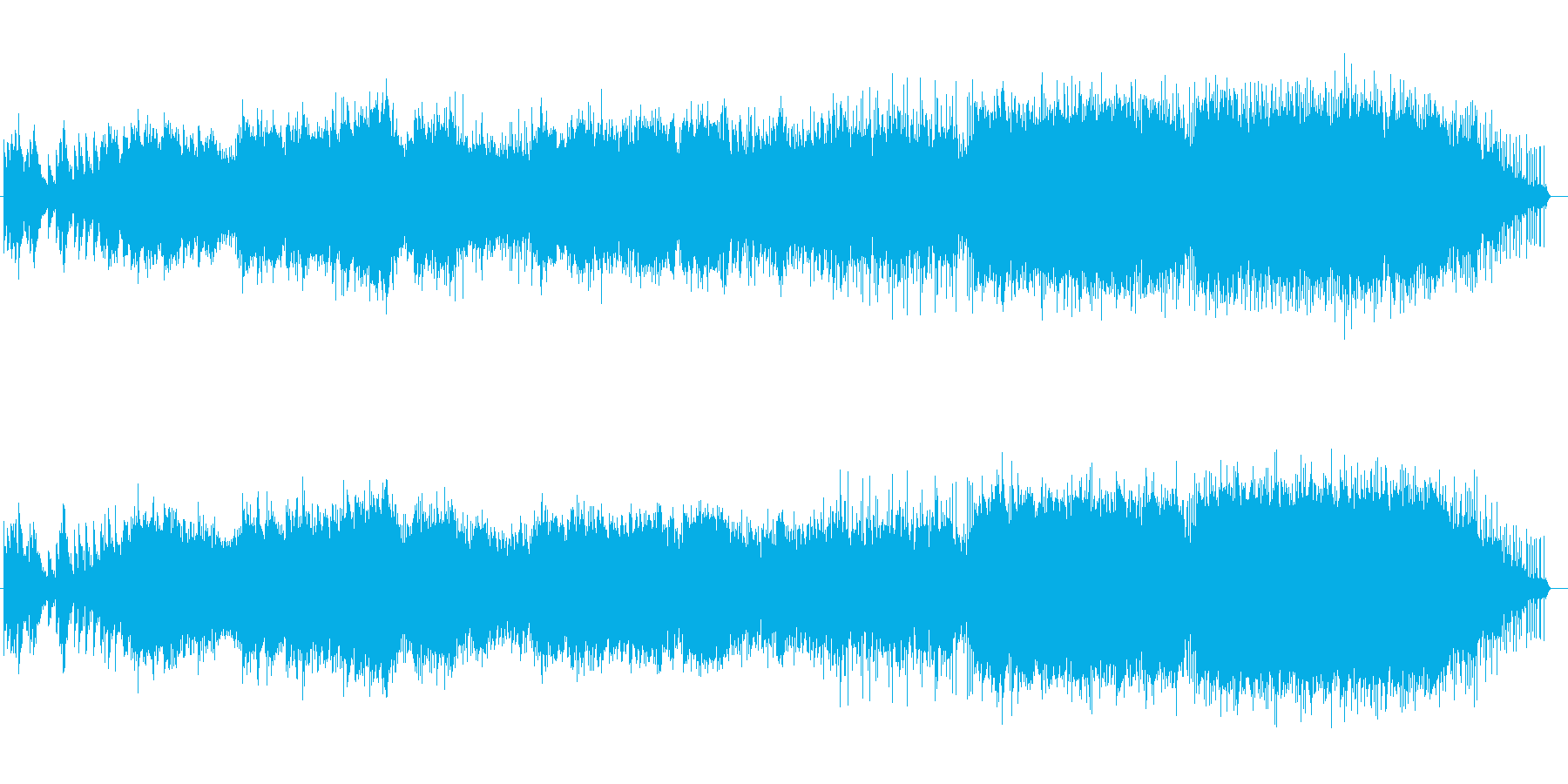 春に桜舞う景色の中で舞うBGMの再生済みの波形