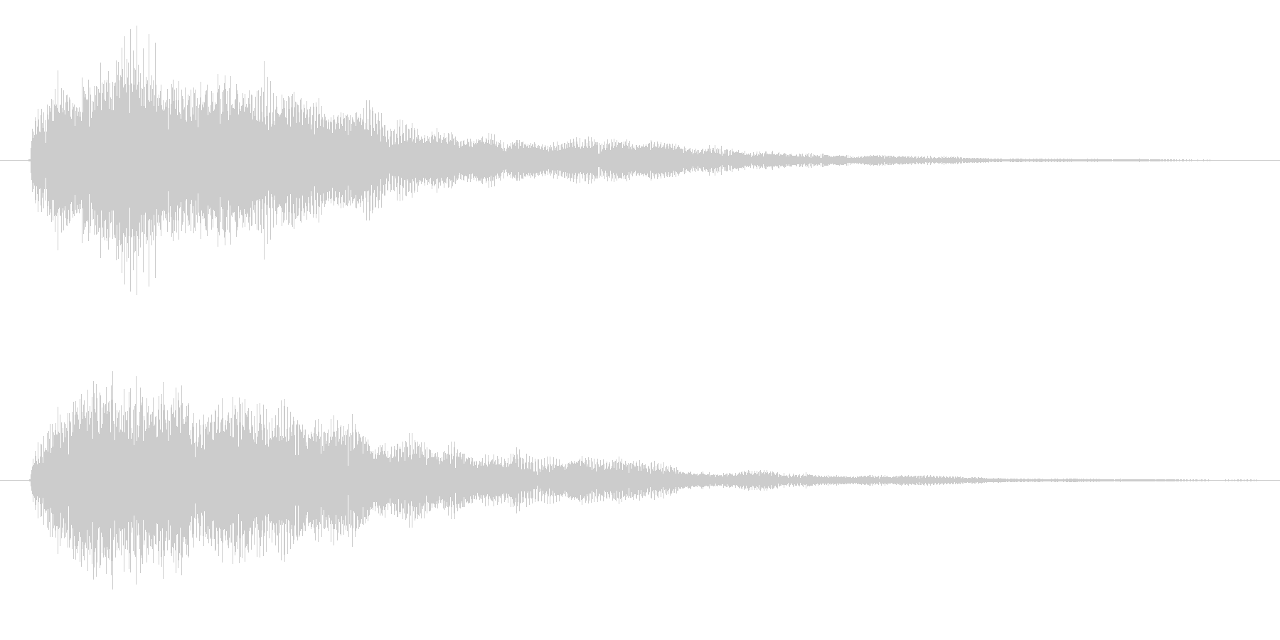ボタンを押し決定した時の音です の未再生の波形