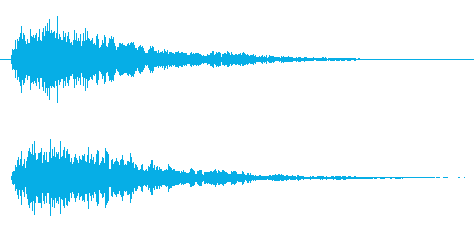 ボタンを押し決定した時の音です の再生済みの波形