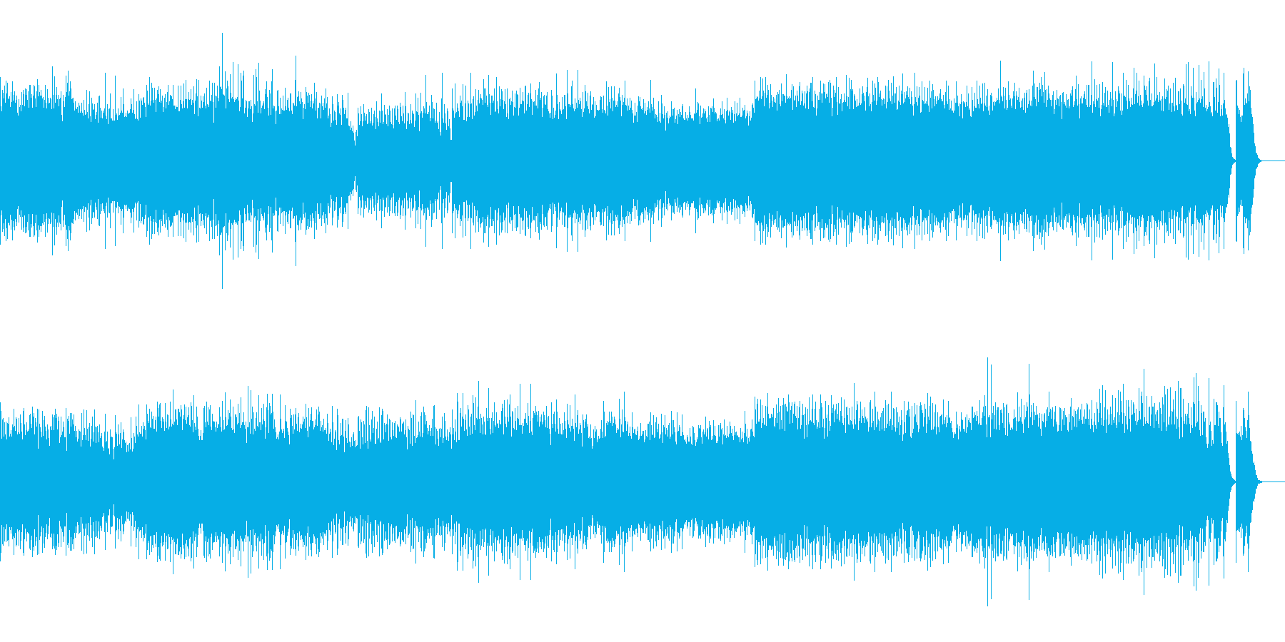セントポール組曲 第一楽章ジーグの再生済みの波形