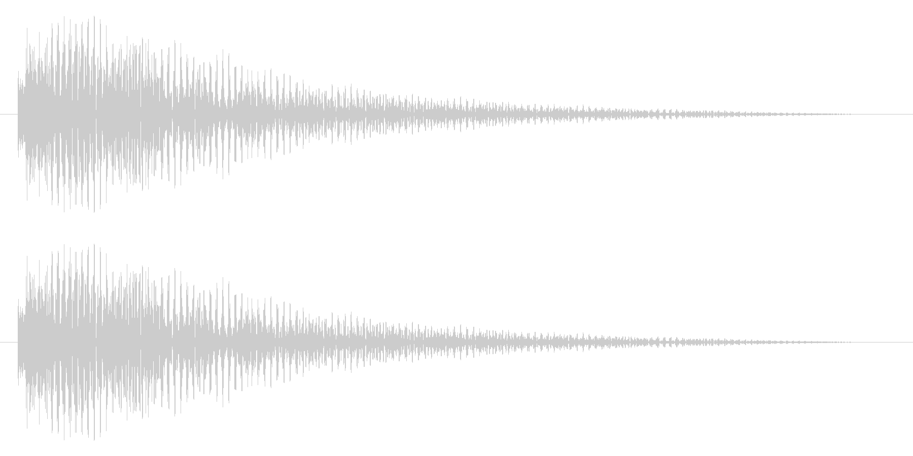 トゥルン・・(残響)の未再生の波形