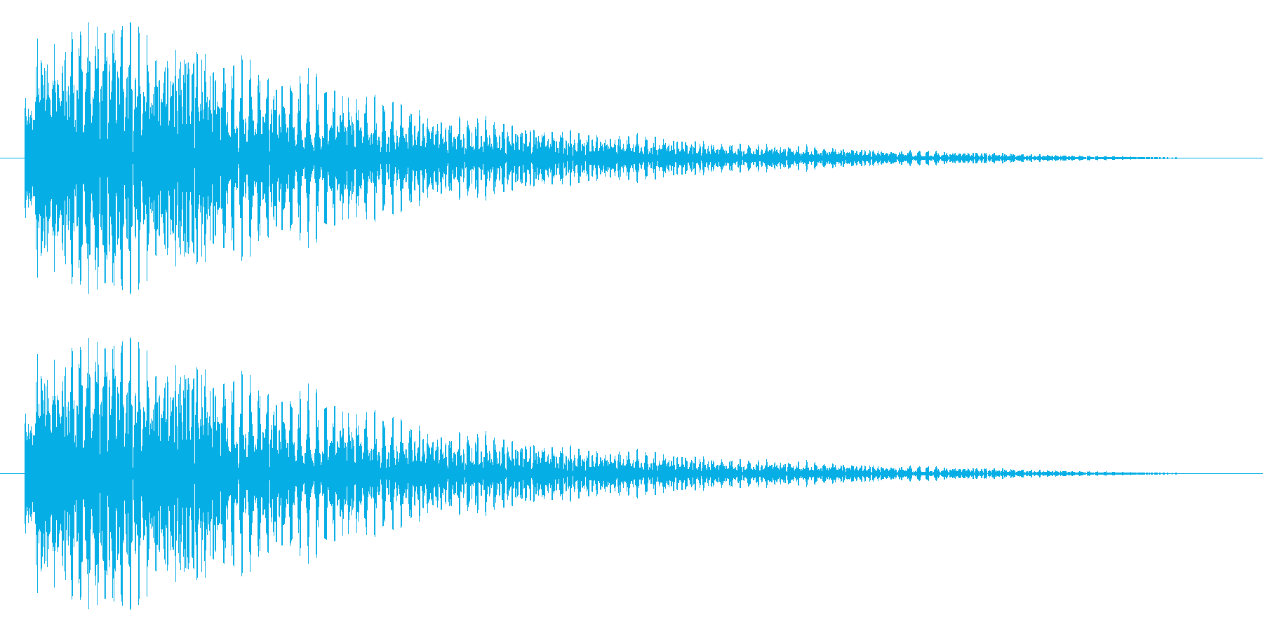 トゥルン・・(残響)の再生済みの波形