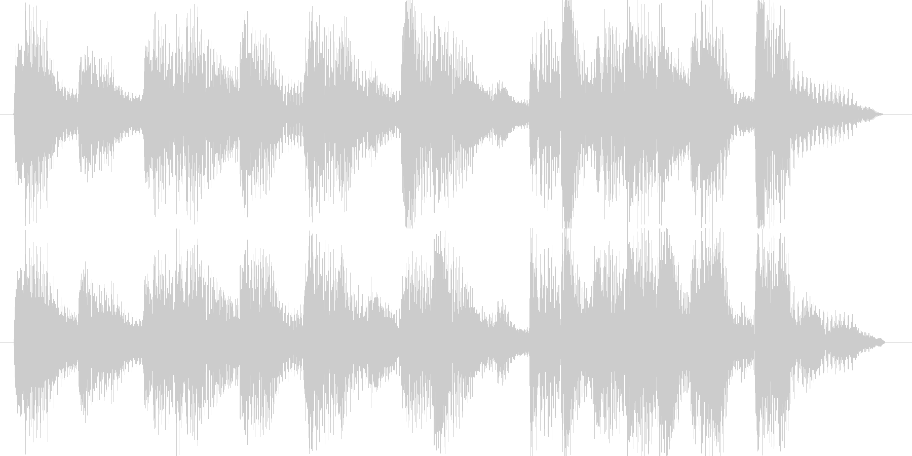 5秒ジングル音源テクノ系明るい曲調の未再生の波形