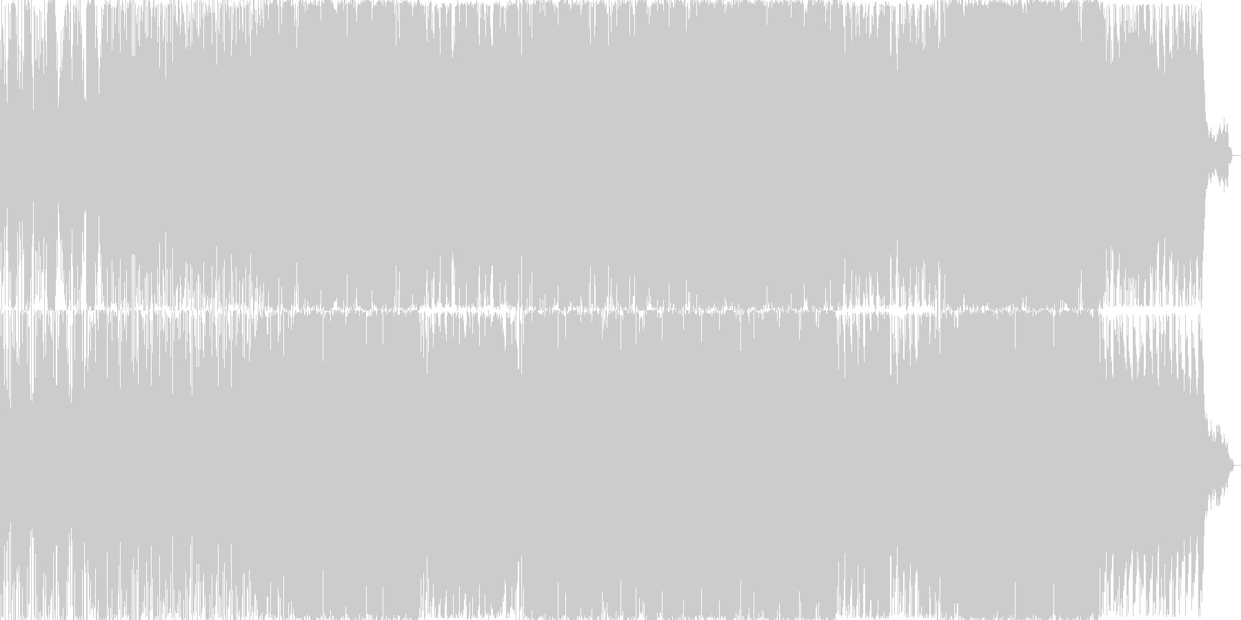 ピアノとストリングスの切なくて美しい曲の未再生の波形