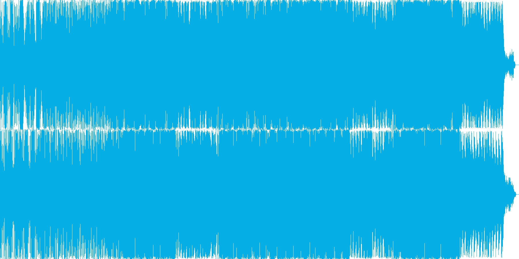 ピアノとストリングスの切なくて美しい曲の再生済みの波形