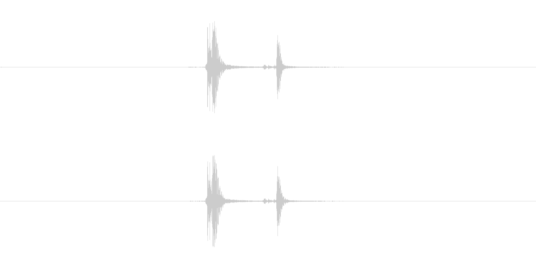 重火器のトリガー音。の未再生の波形