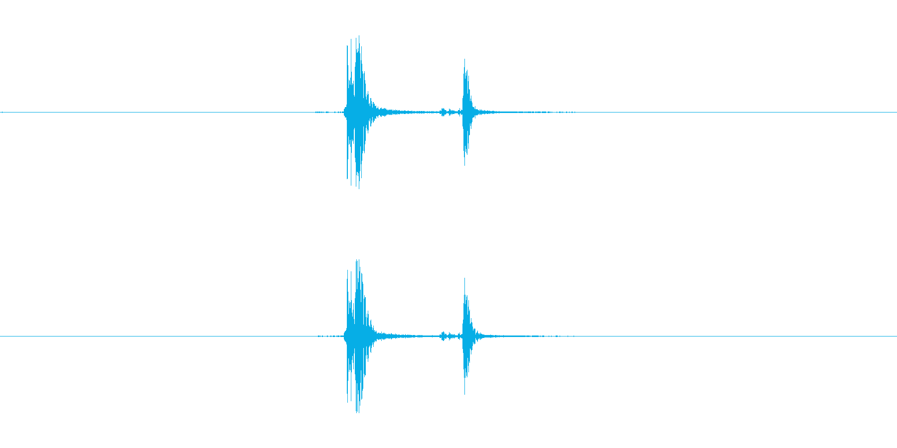 重火器のトリガー音。の再生済みの波形