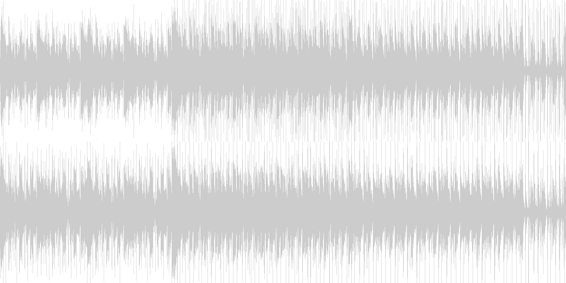 軽快で哀愁漂うラテン系音楽の未再生の波形