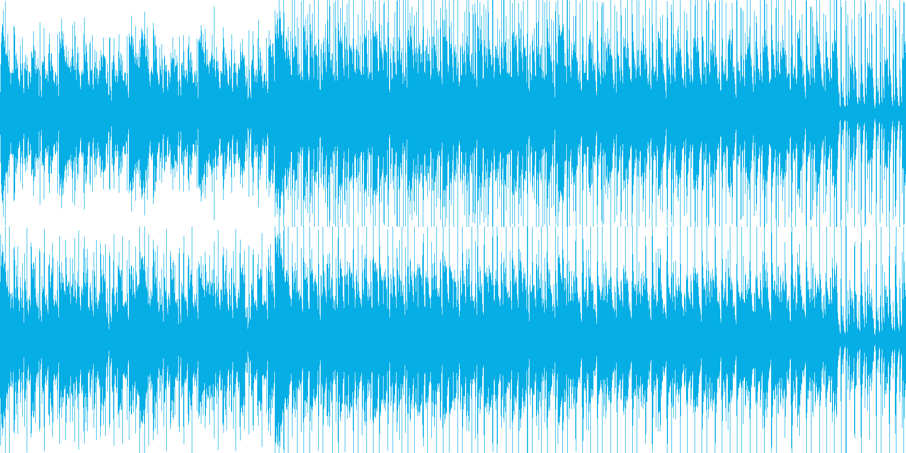 軽快で哀愁漂うラテン系音楽の再生済みの波形
