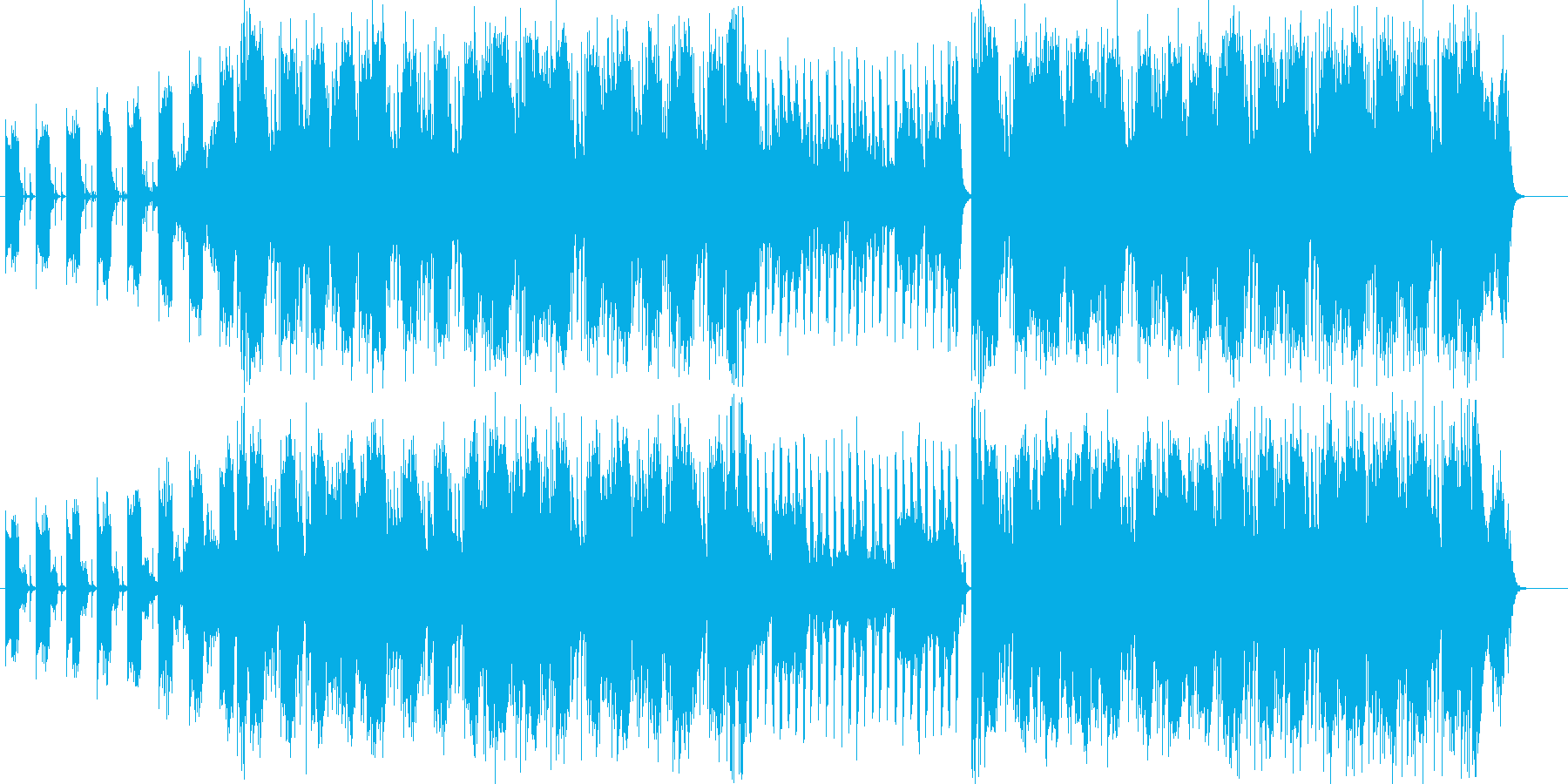 何かの事件を追っているようなイメージの曲の再生済みの波形