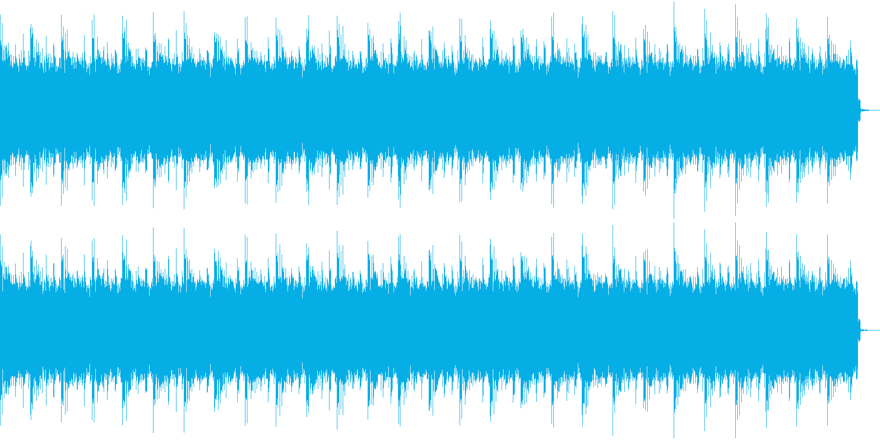 日常風景に合うBGMの再生済みの波形